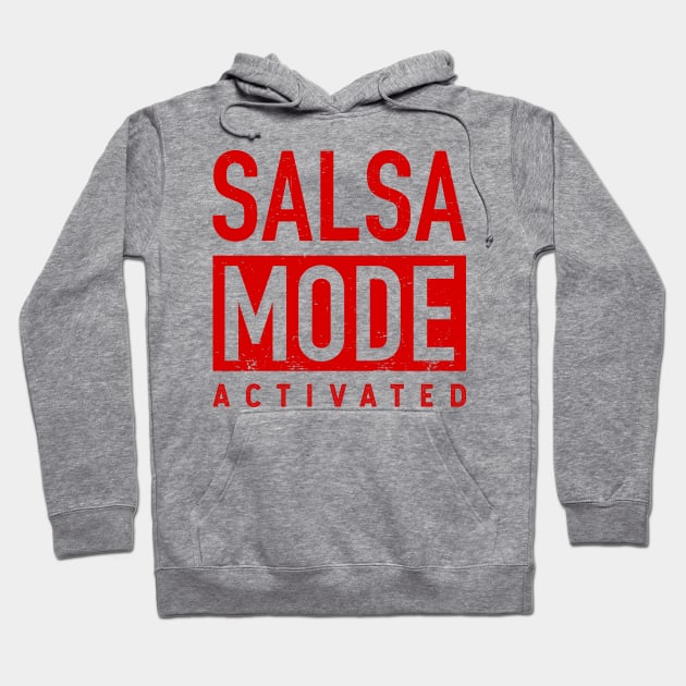 salsa mode - Activated - vintage red design Hoodie by verde